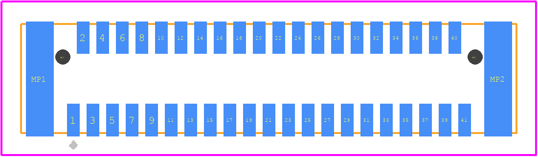 91930-21141 - Amphenol PCB footprint - Other - Other - 91930-21141-1