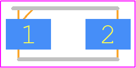 SK34ATRTS - Fagor Electronica PCB footprint - Diodes Moulded - Diodes Moulded - DO-214AC(SMA)