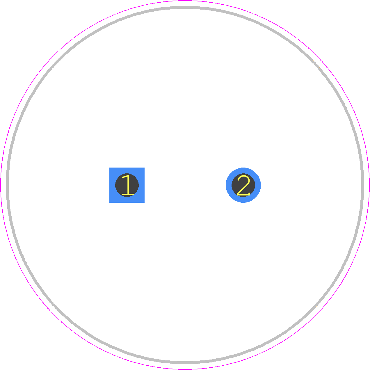 LLS2A332MELB - Nichicon PCB footprint - Other - Other - LLS2A332MELB