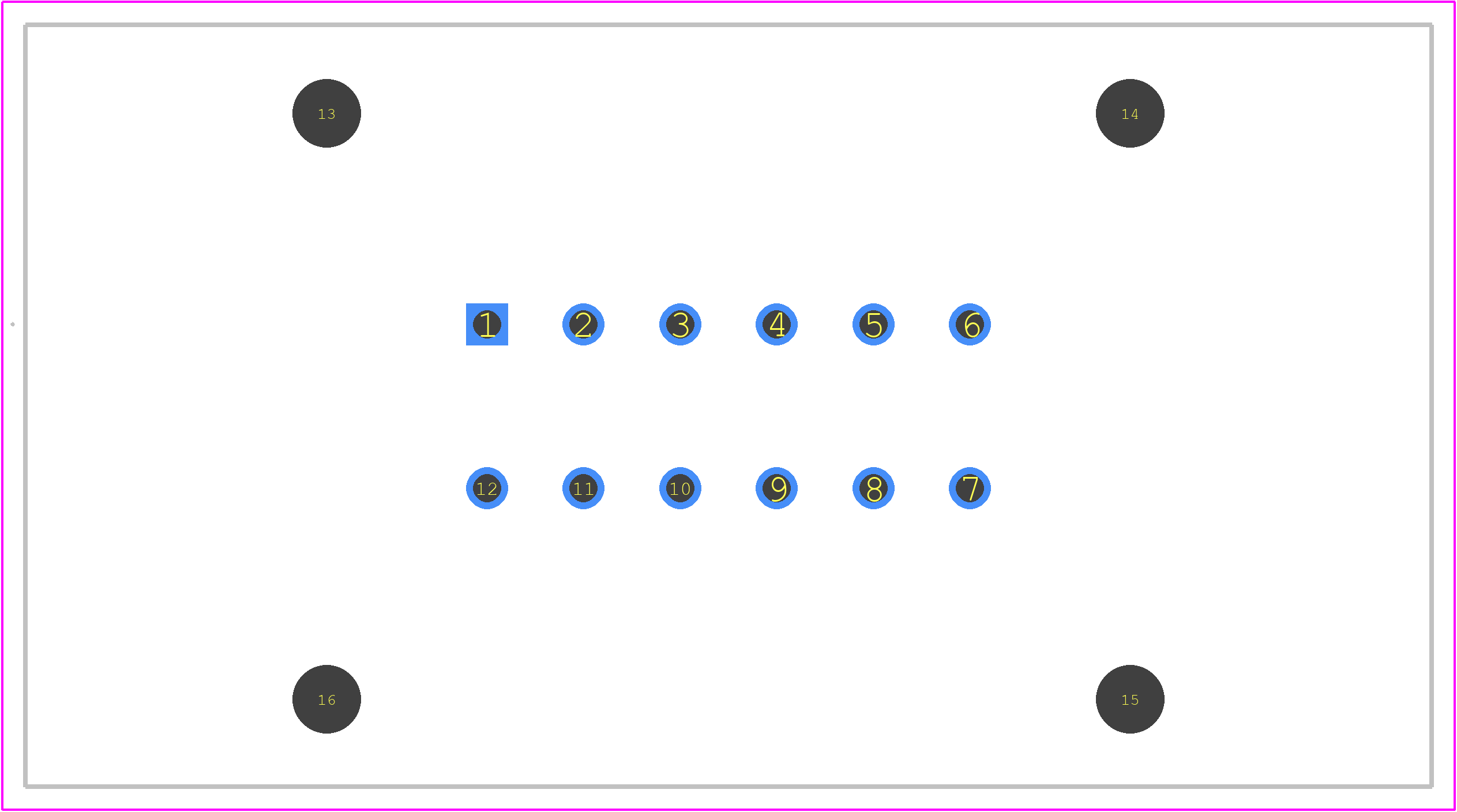 DTM15-12PB - TE Connectivity PCB footprint - Other - Other - DTM15-12PB-2
