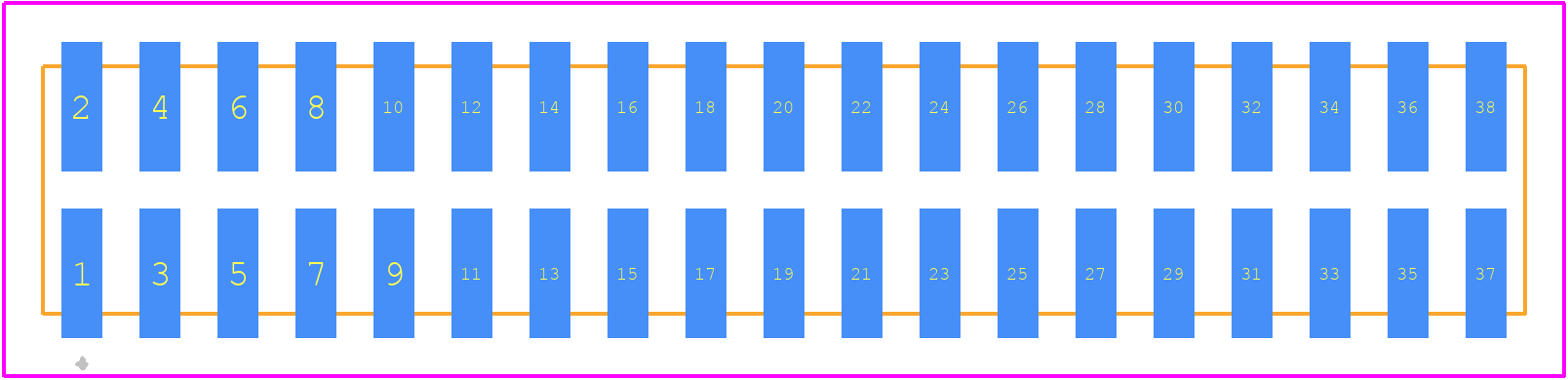 TMMH-119-05-L-DV-ES - SAMTEC PCB footprint - Other - Other - TMMH-119-05-L-DV-ES-1