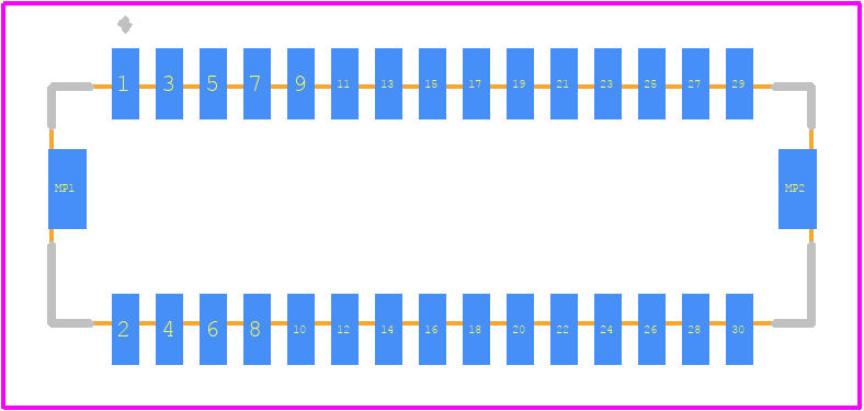 DF20EF-30DP-1V(52) - Hirose PCB footprint - Other - Other - DF20EF-30DP-1V(52)-2