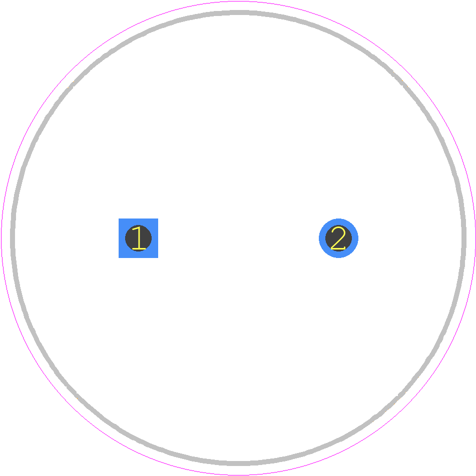 B43821F2337M001 - TDK PCB footprint - Capacitor, Polarized Radial Diameter - Capacitor, Polarized Radial Diameter - 22x40_20214