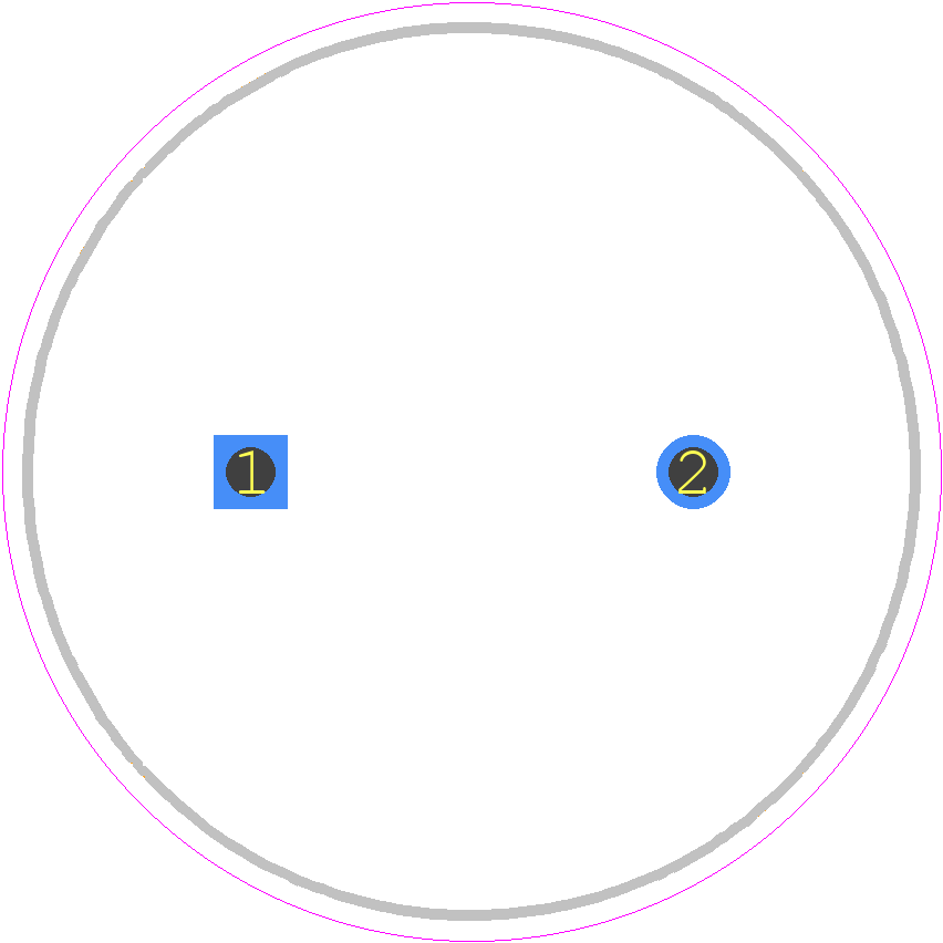 B43851A4107M000 - TDK PCB footprint - Capacitor, Polarized Radial Diameter - Capacitor, Polarized Radial Diameter - SIZE 20X30