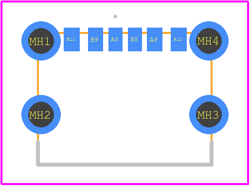 USB4125-GF-A-0190 - GCT (GLOBAL CONNECTOR TECHNOLOGY) PCB footprint - Other - Other - USB4125-GF-A-0190-2