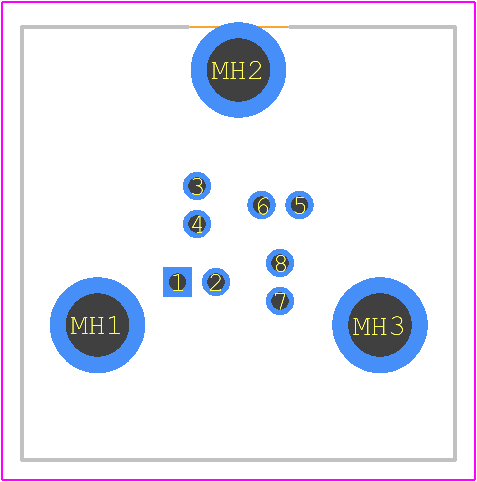 2102351-6 - TE Connectivity PCB footprint - Other - Other - 2102351-6-1