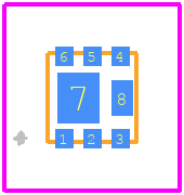 DMP6110SFDF-7 - Diodes Incorporated PCB footprint - Other - Other - U-DFN2020-6 (Type-F)