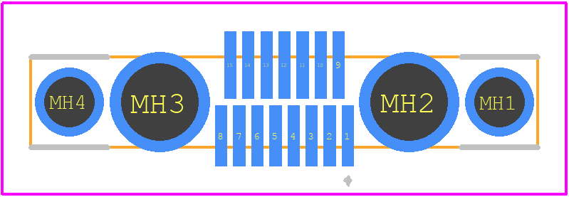 NK-2K2-015-125-JC00 - Molex PCB footprint - Other - Other - NK-2K2-015-125-JC00-1