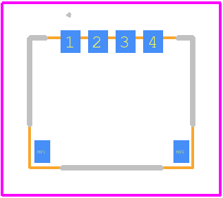 212134-0004 - Molex PCB footprint - Other - Other - 212134-0004-4