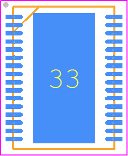 LTC4381HDKE-4#PBF - Analog Devices PCB footprint - Small Outline No-lead - Small Outline No-lead - DKE 32-Lead Plastic DFN (7mm × 5mm)