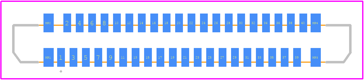 FFC2A32-40-G - GCT (GLOBAL CONNECTOR TECHNOLOGY) PCB footprint - Other - Other - FFC2A32-40-G-5