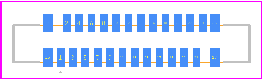FFC2A32-24-T - GCT (GLOBAL CONNECTOR TECHNOLOGY) PCB footprint - Other - Other - FFC2A32-24-T-2