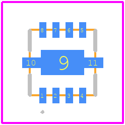 MERA-7433+ - Mini-Circuits PCB footprint - Other - Other - MERA-7433+-4