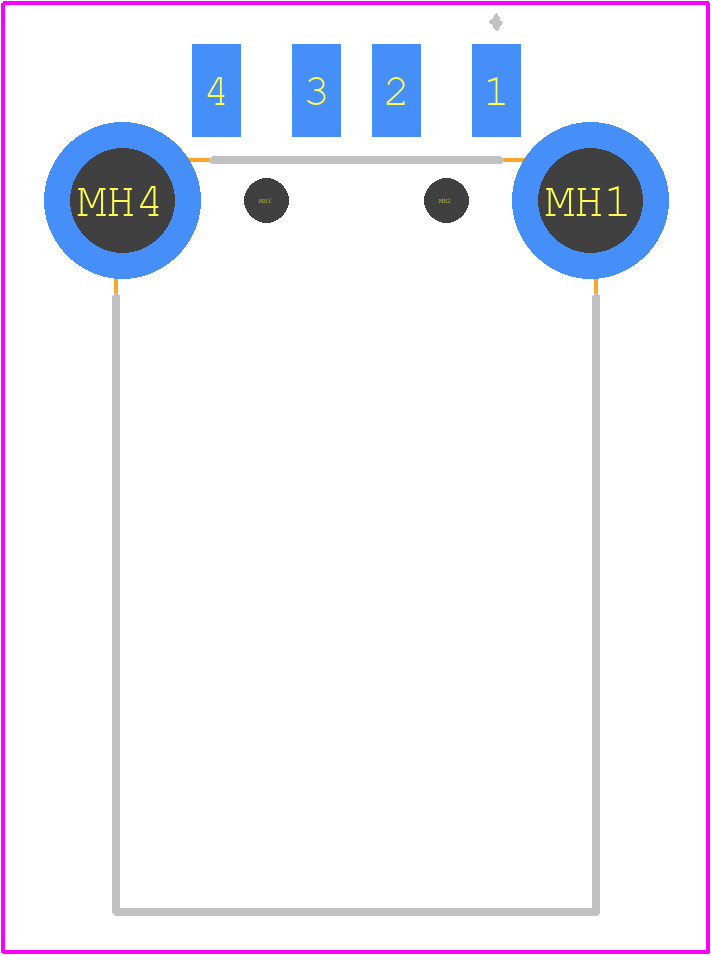 USB1061-GF-L-A - GCT (GLOBAL CONNECTOR TECHNOLOGY) PCB footprint - Other - Other - USB1061-GF-L-A-2