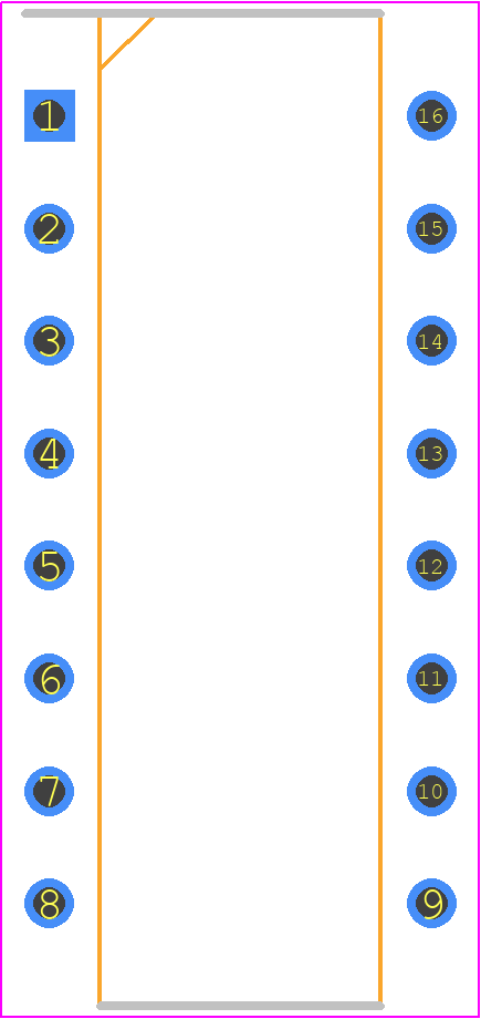 898-1-R330 - TT Electronics PCB footprint - Dual-In-Line Packages - Dual-In-Line Packages - DIP-16