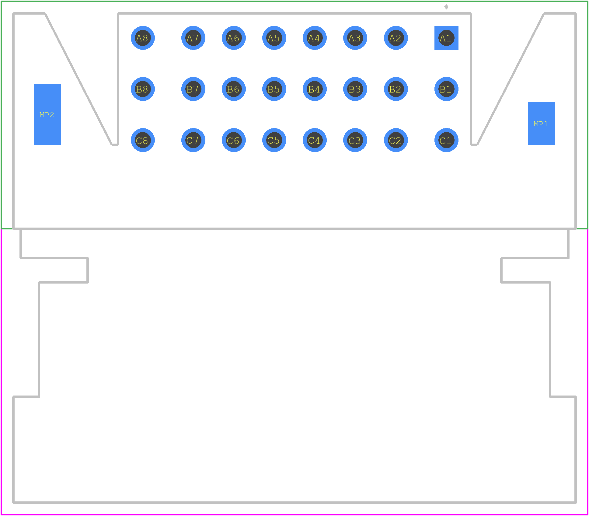 33501039 - Aptiv PCB footprint - Other - Other - 33501039-1