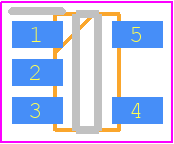 CT220BMV-HS5 - Crocus PCB footprint - SOT23 (5-Pin) - SOT23 (5-Pin) - 5-lead sot23
