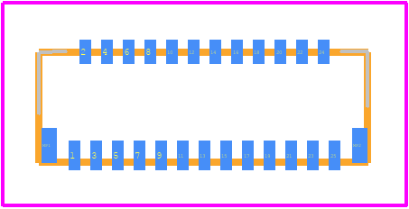FH35C-25S-0.3SHW(10) - Hirose PCB footprint - Other - Other - FH35C-25S-0.3SHW(10)-2