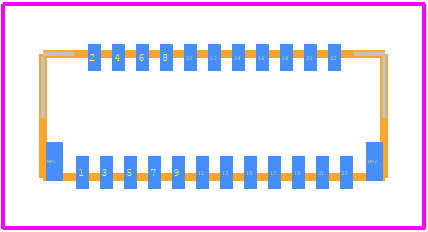FH35C-23S-0.3SHW(50) - Hirose PCB footprint - Other - Other - FH35C-23S-0.3SHW(50)-1