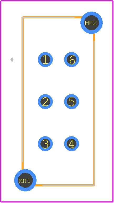 MHS223 - Apem PCB footprint - Other - Other - MHS223-2