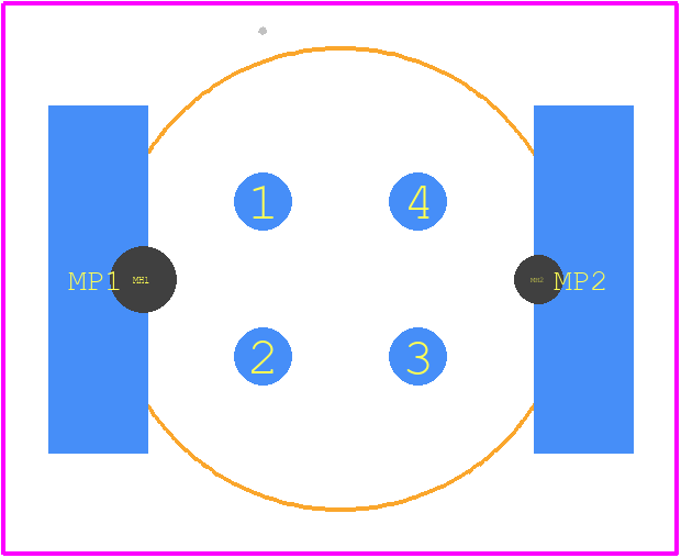 284809 - ERNI PCB footprint - Other - Other - 284809-2