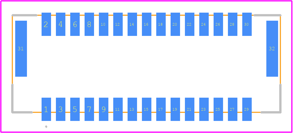 505448-3071 - Molex PCB footprint - Other - Other - 505448-3071-2