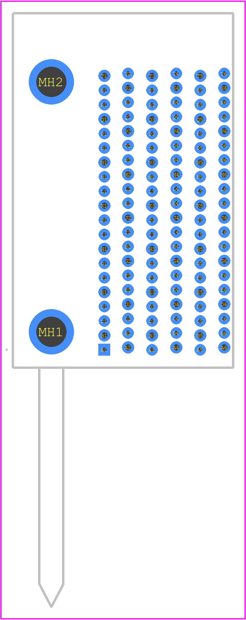 10125350-21JLF - Amphenol PCB footprint - Other - Other - 10125350-21JLF-2