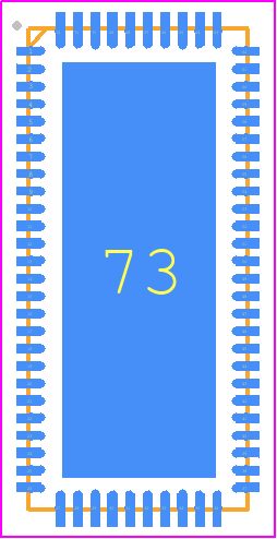 PI3HDX231ZLEX - Diodes Incorporated PCB footprint - Quad Flat No-Lead - Quad Flat No-Lead - PI3HDX231ZLEX