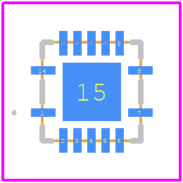 LSF0204DRGYR - Texas Instruments PCB footprint - Other - Other - LSF0204DRGYR