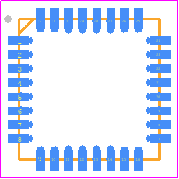 PCM6240QRTVRQ1 - Texas Instruments PCB footprint - Quad Flat No-Lead - Quad Flat No-Lead - PCM6240QRTVRQ1