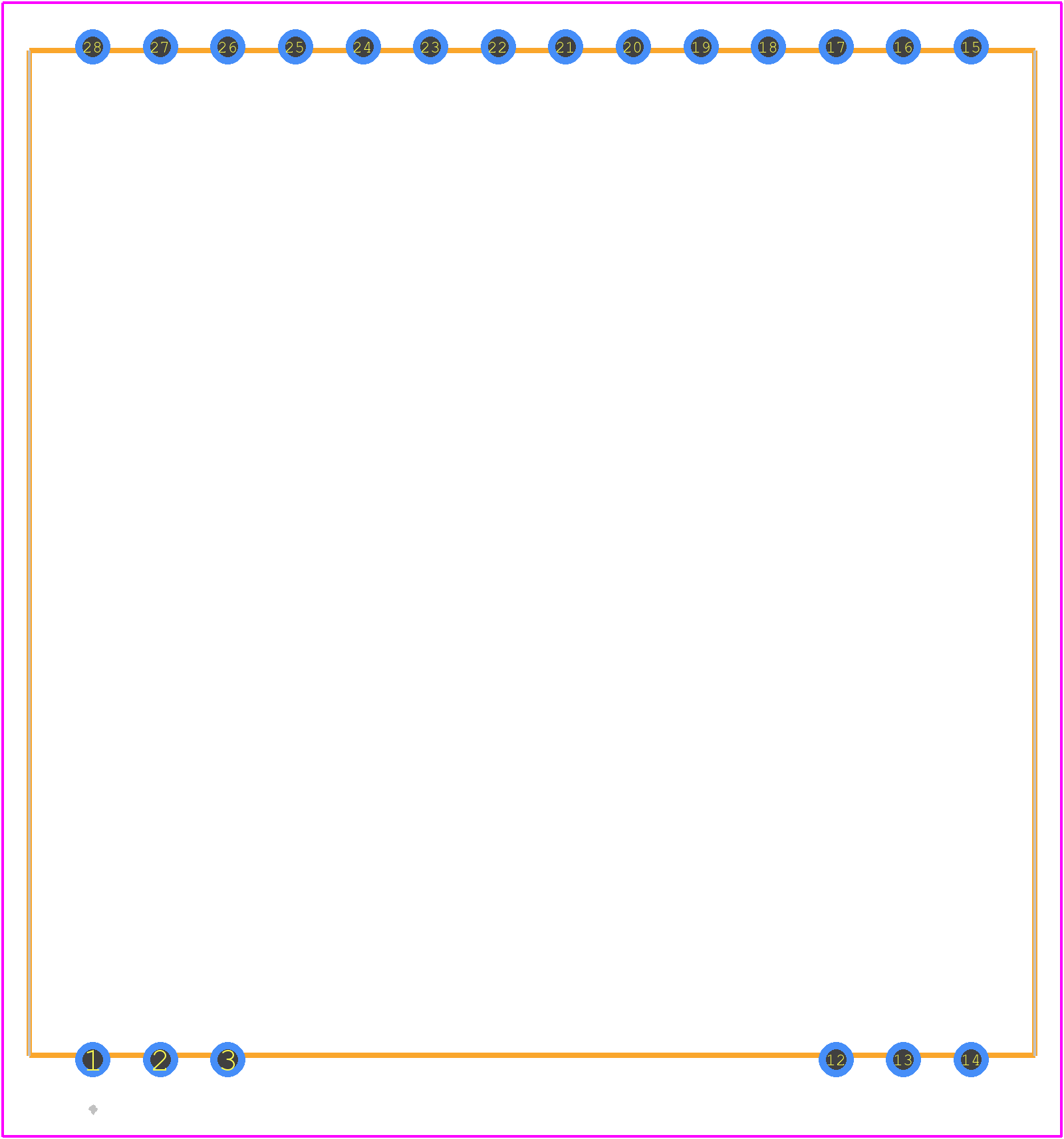 EA OLEDS102-6LGA - Display Visions PCB footprint - Other - Other - EA OLEDS102-6LGA-1