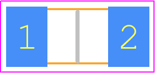 476015 - LITTELFUSE PCB footprint - Varistors Chip - Varistors Chip - FUSE-2410