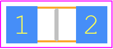 V68MLA1206 - LITTELFUSE PCB footprint - Varistors Chip - Varistors Chip - V68MLA1206H