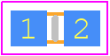 V9MLA0805L - LITTELFUSE PCB footprint - Varistors Chip - Varistors Chip - MLA 0603