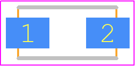 P4SMA180CA - LITTELFUSE PCB footprint - Diodes Moulded Non Polarised - Diodes Moulded Non Polarised - DO-214AC (SMA)