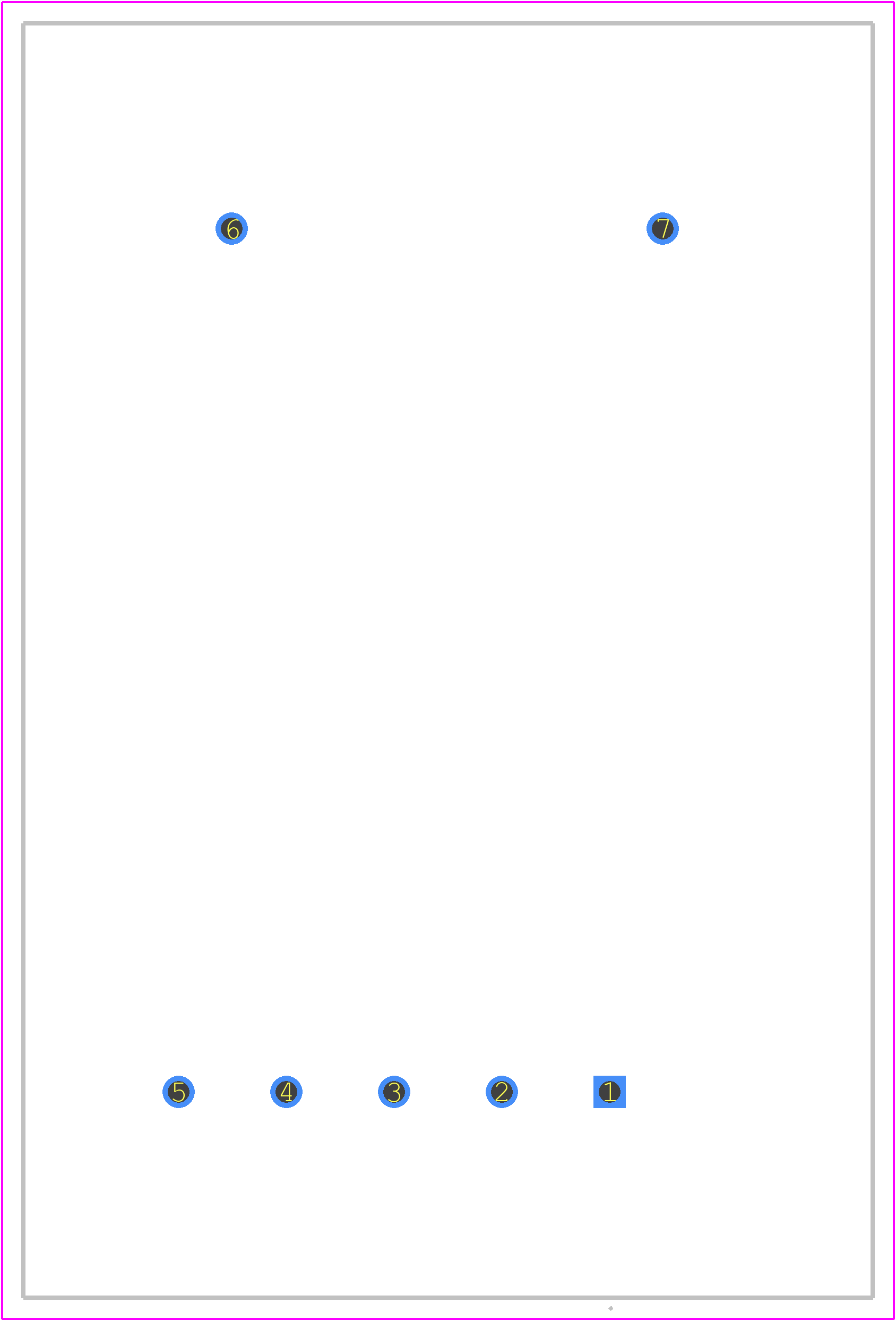PHV 12-0.5K1000P - Traco Power PCB footprint - Other - Other - 40*60*20mm