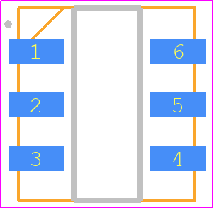 HP206CW - Hope Microelectronics PCB footprint - Small Outline No-lead - Small Outline No-lead - HP206CW