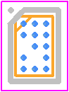 OCVPB21-13F6 - STMicroelectronics PCB footprint - BGA - BGA - WLCSP13