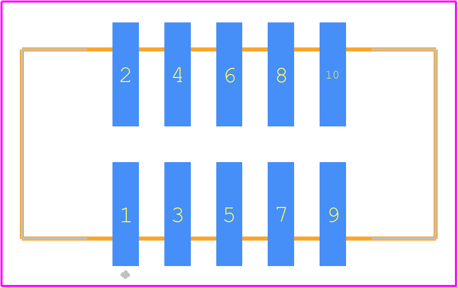 HTST-105-01-L-DV-P - SAMTEC PCB footprint - Other - Other - HTST-105-01-L-DV-P-2