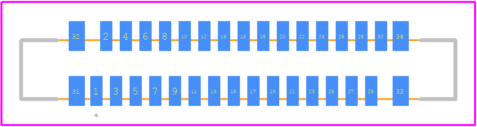 FFC2A32-30-T - GCT (GLOBAL CONNECTOR TECHNOLOGY) PCB footprint - Other - Other - FFC2A32-30-T-4