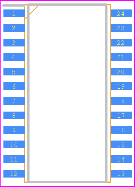 DM13A-SOP24 - Siti PCB footprint - Small Outline Packages - Small Outline Packages - SOP24