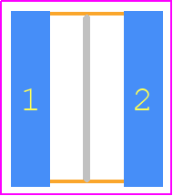 RCL1218270RFKEK - Vishay PCB footprint - Resistor Chip - Resistor Chip - RCL1218270RFKEK