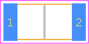 RC2512JK-0733RL - KEMET PCB footprint - Resistor Chip - Resistor Chip - RC2512(2W)