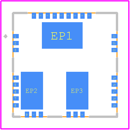 MASTERGAN3TR - STMicroelectronics PCB footprint - Other - Other - MASTERGAN3TR-5