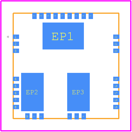 MASTERGAN3 - STMicroelectronics PCB footprint - Other - Other - MASTERGAN3-6
