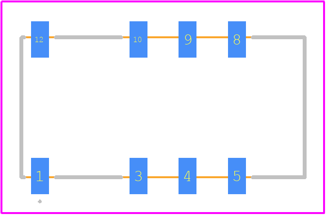 V23079G2008B301 - TE Connectivity PCB footprint - Other - Other - 14.6 x 7.2 x 9.9 mm