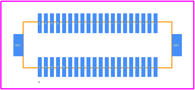 DF12NB(5.0)-40DP-0.5V - Hirose PCB footprint - Other - Other - DF12NB(5.0)-40DP-0.5V-2