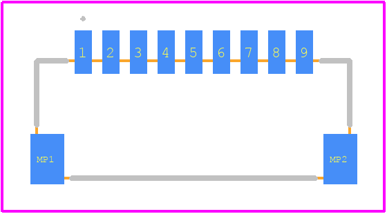 1734709-9 - TE Connectivity PCB footprint - Other - Other - 1734709-9-2