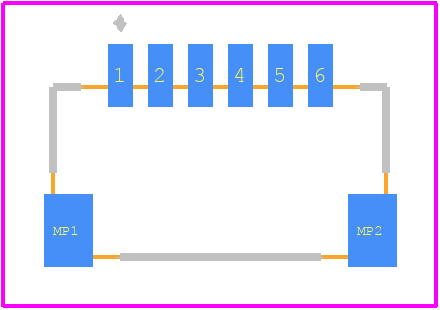 1734709-6 - TE Connectivity PCB footprint - Other - Other - 1734709-6-2