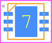 NCP623MN-33R2G - onsemi PCB footprint - Small Outline No-lead - Small Outline No-lead - NCP623MN-33R2G-